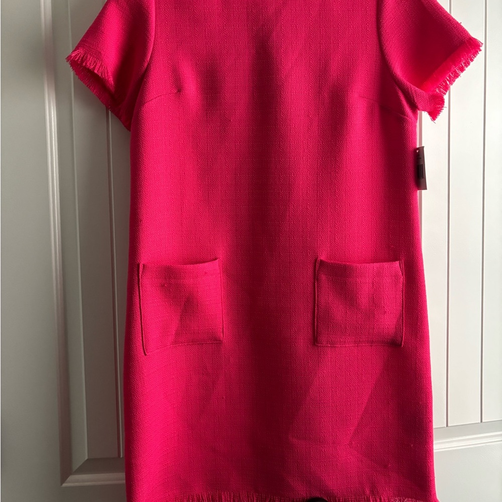 Vibrant Pink Short Sleeve Dress